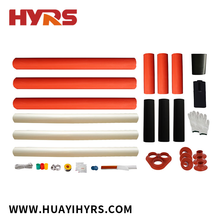 ပြင်ပအတွက် 10kV Heat Shrinkable Three Cores Oil Immersion Termination Kit